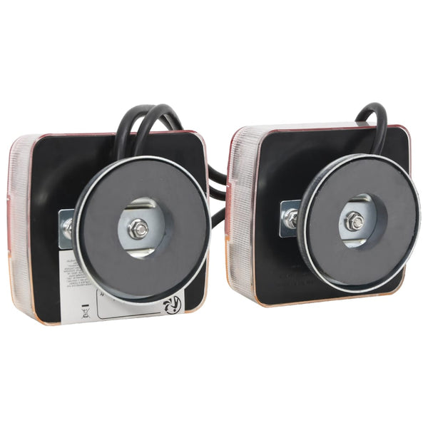 vidaXL Trailer Lights 2 pcs. Red 10.5x7.5x10 cm 12V LED Bulbs