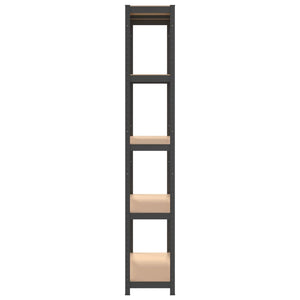 vidaXL 5-Shelf Storage Rack Anthracite Steel & Engineered Wood