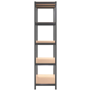 vidaXL 5-Shelf Storage Rack Anthracite Steel & Engineered Wood