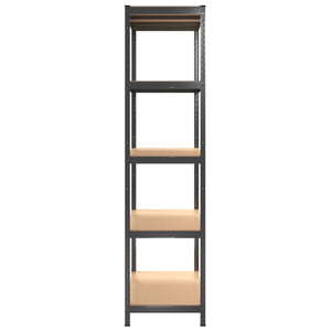 vidaXL 5-Shelf Storage Rack Anthracite Steel & Engineered Wood