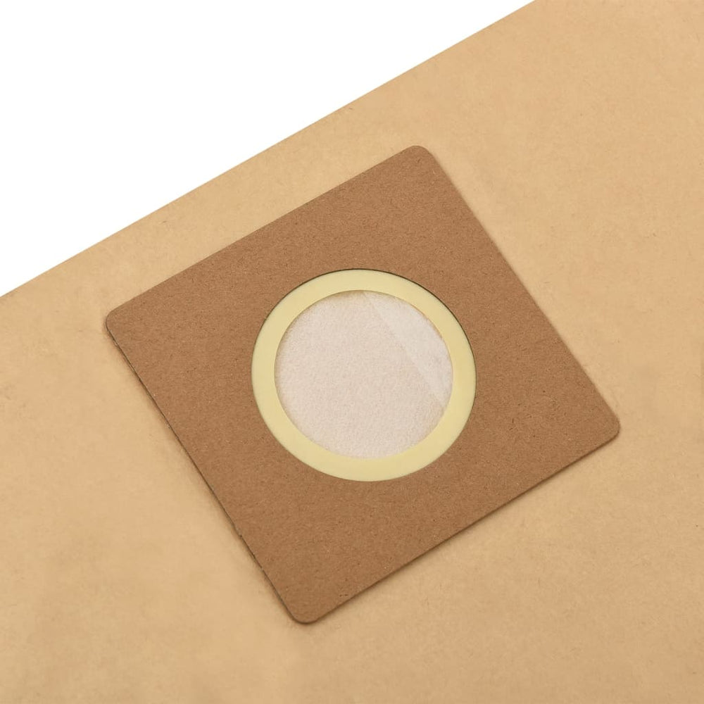vidaXL Paper Bags for Wet & Dry Vacuum Cleaners 10 pcs. Brown
