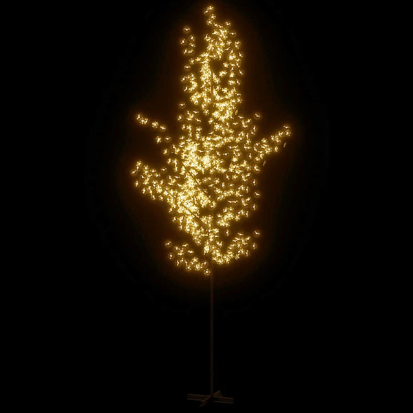 vidaXL LED Cherry Blossom Tree Warm White 672 LEDs 400 cm