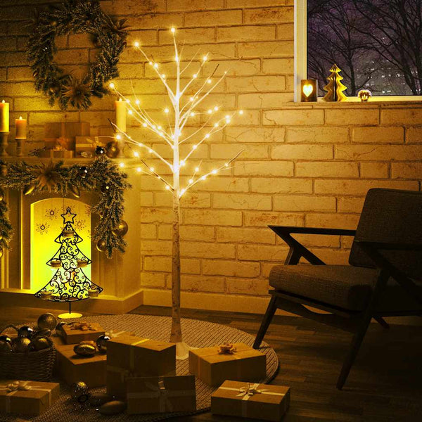 LED Birke Warmweiß 150cm