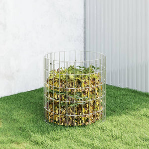 vidaXL Garden Compost Bin Ø50x50 cm Galvanised Steel