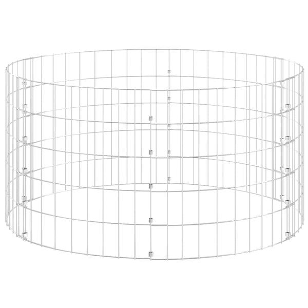 vidaXL Garden Composter Ø100x50 cm Galvanized Steel