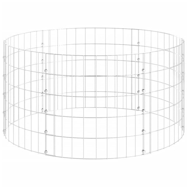vidaXL Garden Composter Ø100x50 cm Galvanized Steel