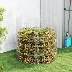 vidaXL Garden Composter Ø100x100 cm Galvanized Steel