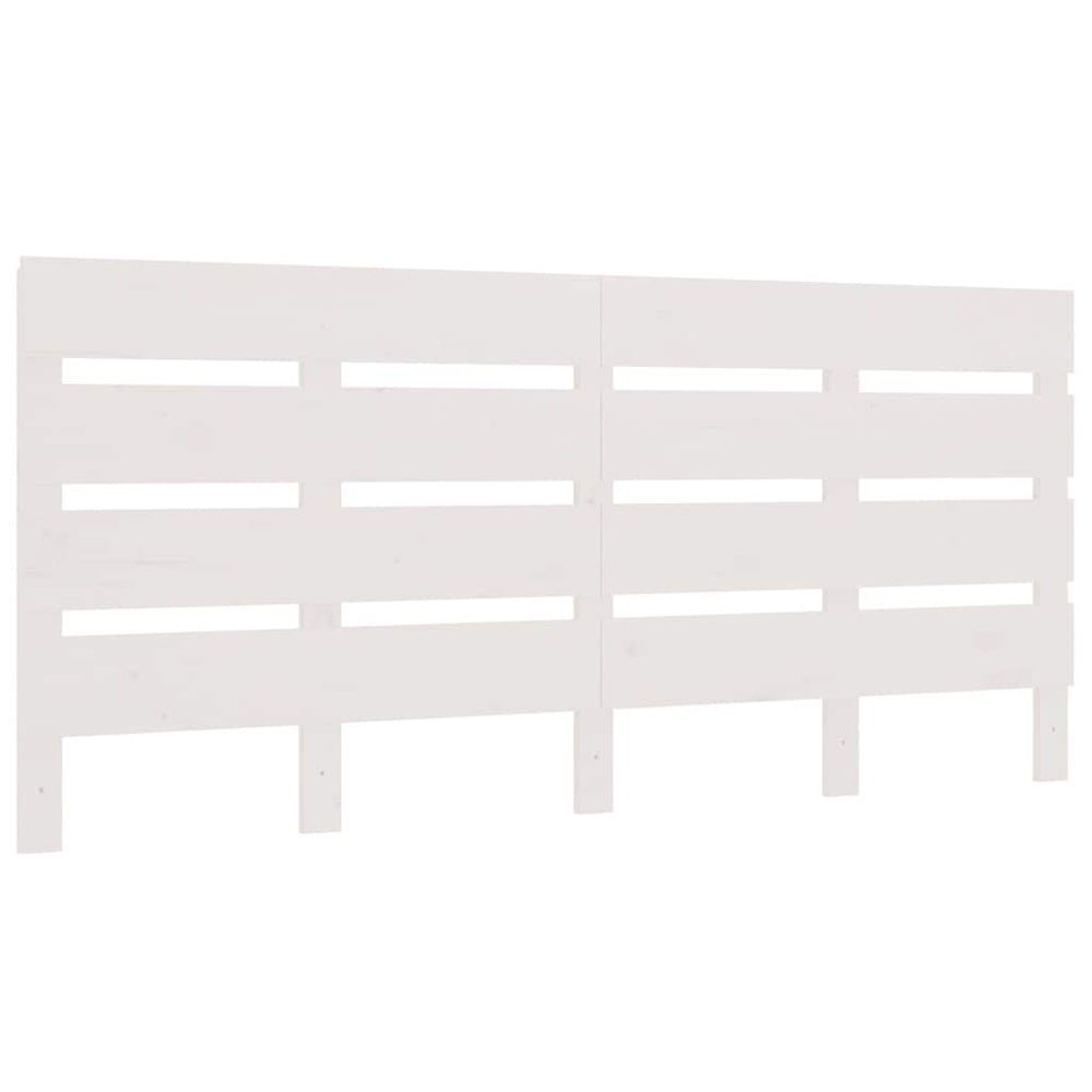 vidaXL Headboard White 180x3x80 cm Solid Pine Wood