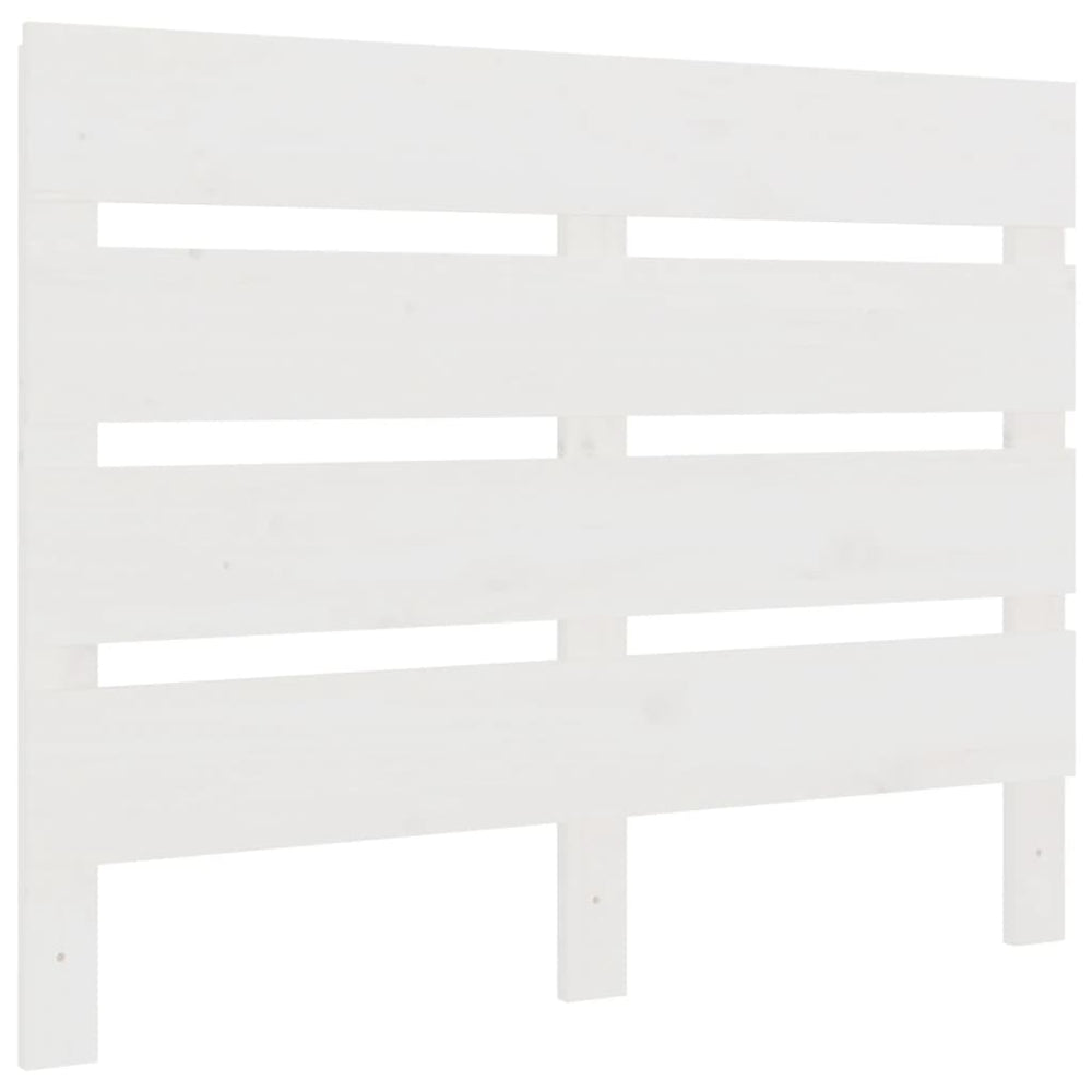 vidaXL Headboard White 75x3x80 cm Solid Pine Wood