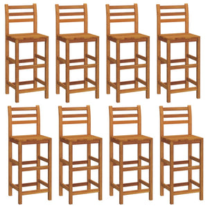 vidaXL Bar Stools 8 pcs Solid Acacia Wood