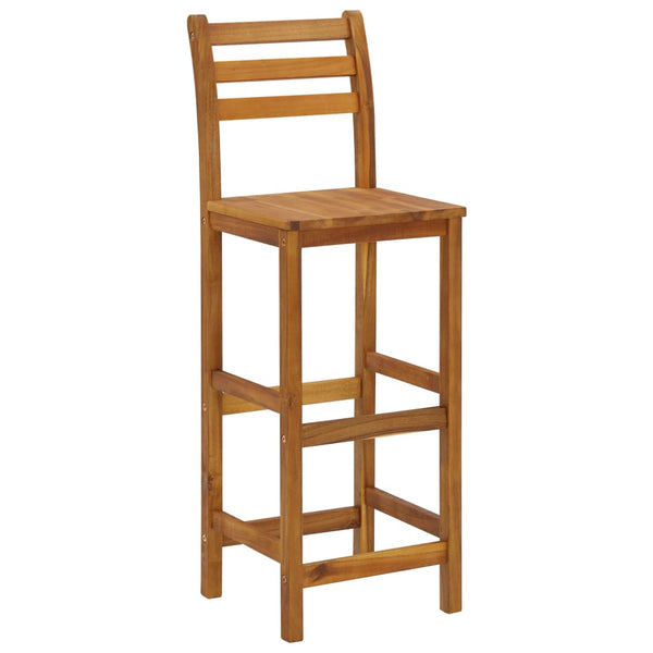 vidaXL Bar Stools 8 pcs Solid Acacia Wood