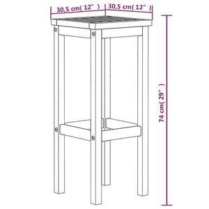 vidaXL Bar Stools 6 pcs Solid Acacia Wood