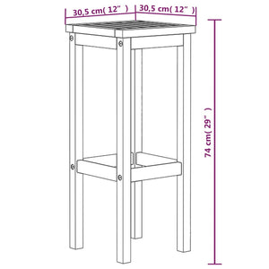 vidaXL Bar Stools 8 pcs Solid Acacia Wood