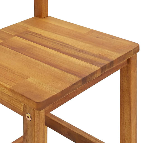 vidaXL 3-Piece Balcony Bar Set Solid Acacia Wood