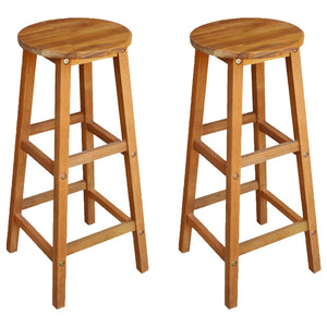 vidaXL 3-piece Balcony Bar Set Solid Acacia Wood
