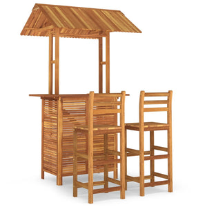 vidaXL 3-Piece Garden Bar Set Solid Acacia Wood