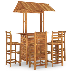 vidaXL 5-Piece Acacia Wood Garden Bar Set