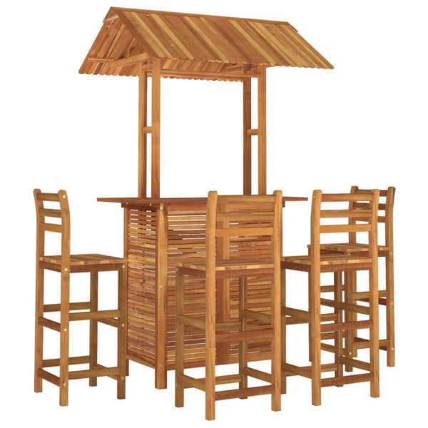 vidaXL 5-Piece Acacia Wood Garden Bar Set