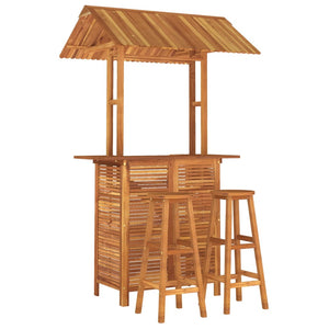 vidaXL 3-Piece Garden Bar Set Solid Acacia Wood