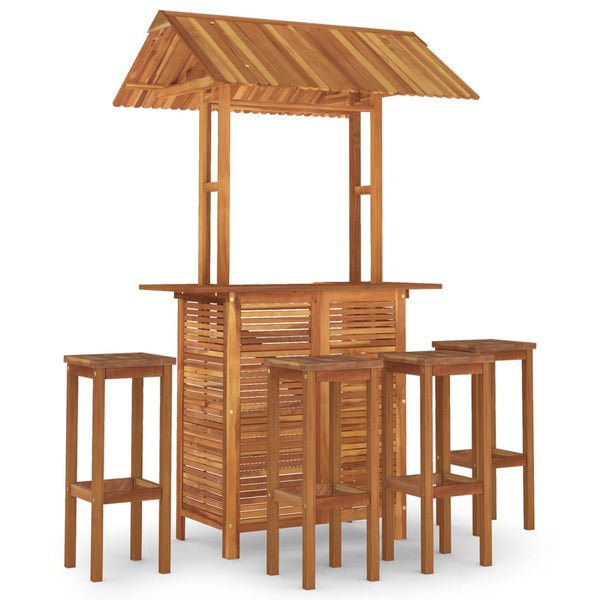 vidaXL 5-Piece Acacia Wood Garden Bar Set
