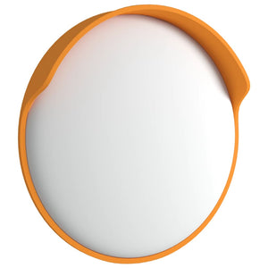 vidaXL Outdoor Convex Traffic Mirror Orange Ø30 cm Polycarbonate