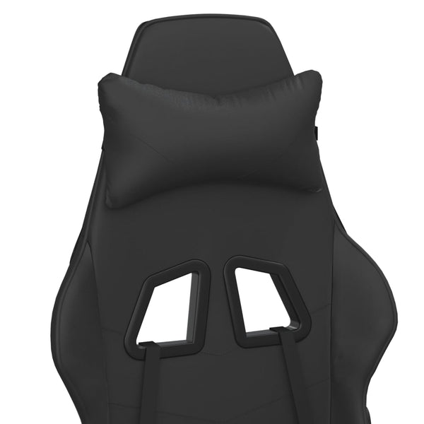 vidaXL Gaming Chair with Massage Function Black Faux Leather