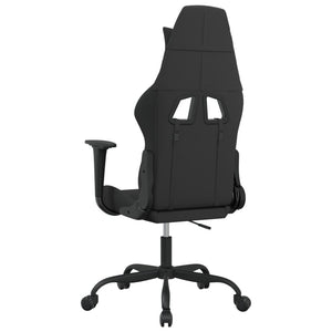 vidaXL Gaming Chair with Massage Function Black Fabric