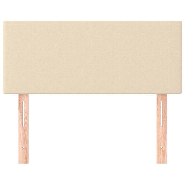 Creme Stoff Kopfteil 80 cm