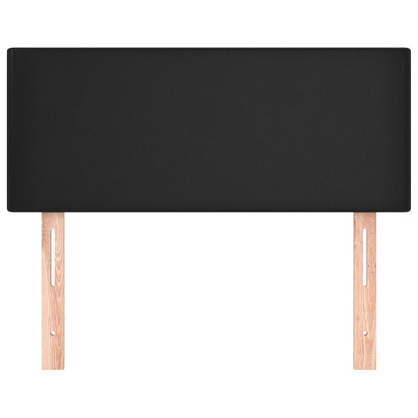 Schwarzes Kopfteil 80 cm Kunstleder