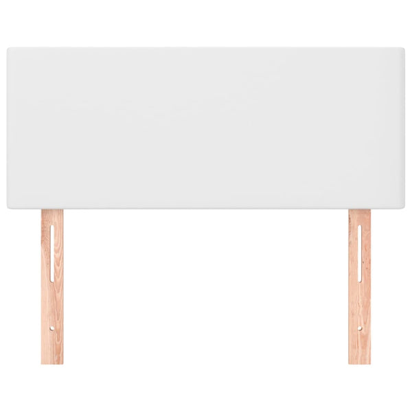 Weißes Kopfteil 80 cm Kunstleder