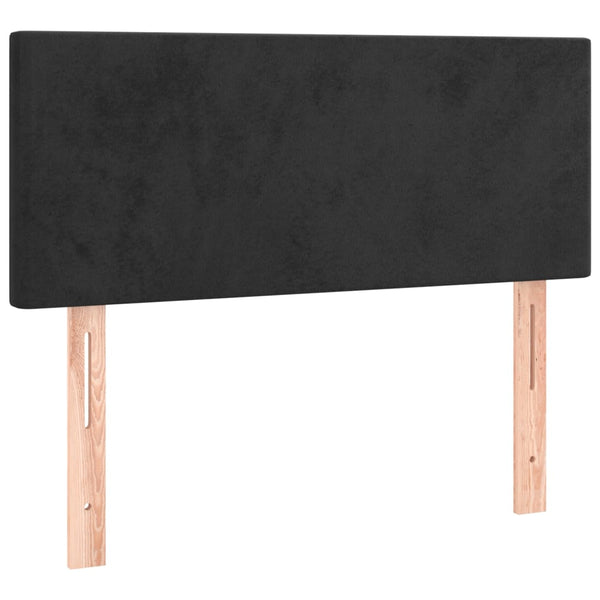Schwarzes Samt Kopfteil 80 cm