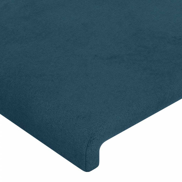 vidaXL Headboard Dark Blue 80x5x78/88 cm Velvet