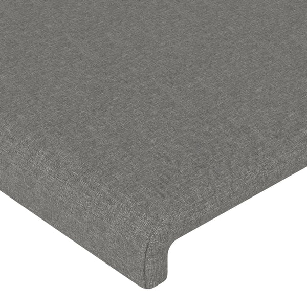 vidaXL Headboard Dark Grey 90x5x78/88 cm Fabric