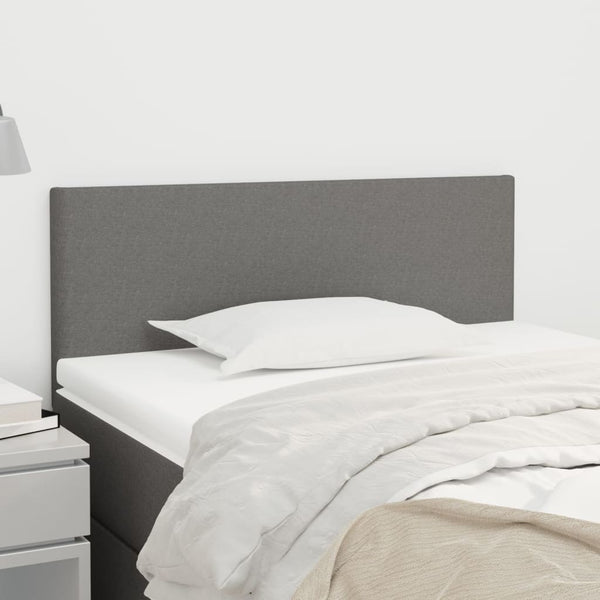 vidaXL Headboard Dark Grey 90x5x78/88 cm Fabric