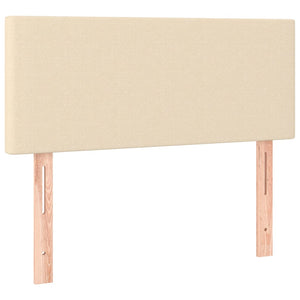 vidaXL Headboard Cream 90x5x78/88 cm Fabric