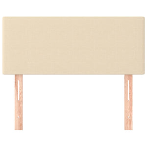 vidaXL Headboard Cream 90x5x78/88 cm Fabric
