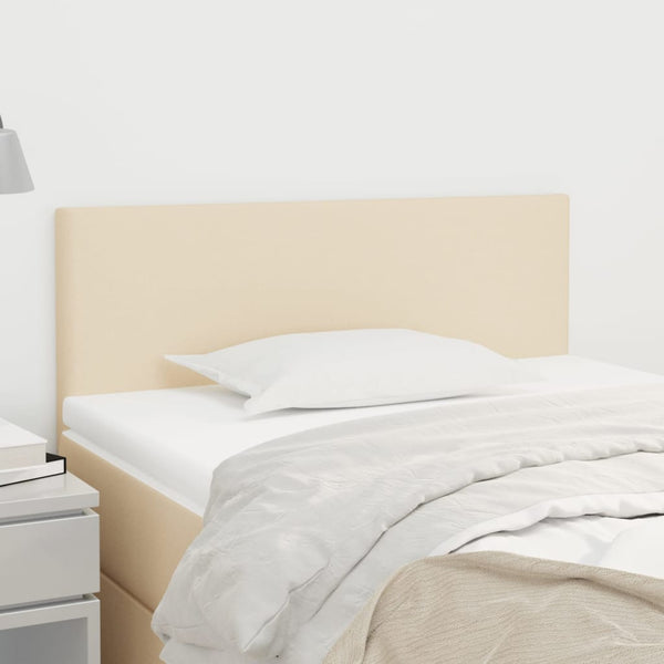 vidaXL Headboard Cream 90x5x78/88 cm Fabric