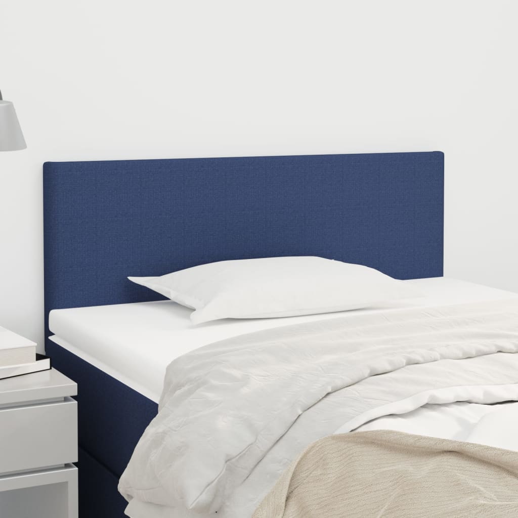 vidaXL Headboard Blue 90x5x78/88 cm Fabric