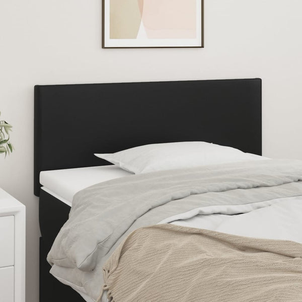 vidaXL Headboard Black 90x5x78/88 cm Faux Leather