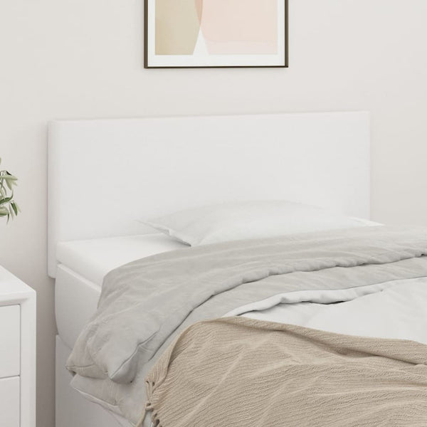 vidaXL Headboard White 90x5x78/88 cm Faux Leather