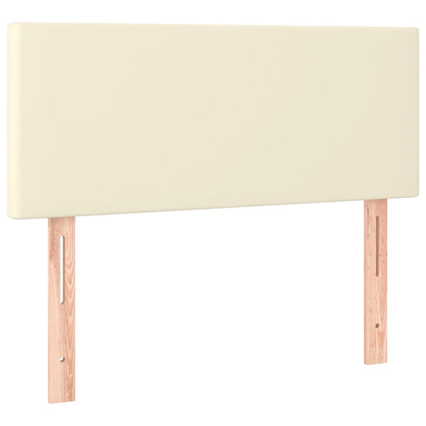 vidaXL Headboard Cream 90x5x78/88 cm Faux Leather