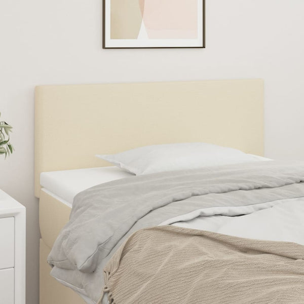 vidaXL Headboard Cream 90x5x78/88 cm Faux Leather