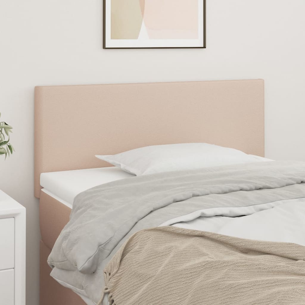 vidaXL Headboard Cappuccino Brown 90x5x78/88 cm Faux Leather
