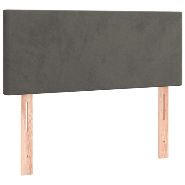 vidaXL Headboard Dark Grey 90x5x78/88 cm Velvet