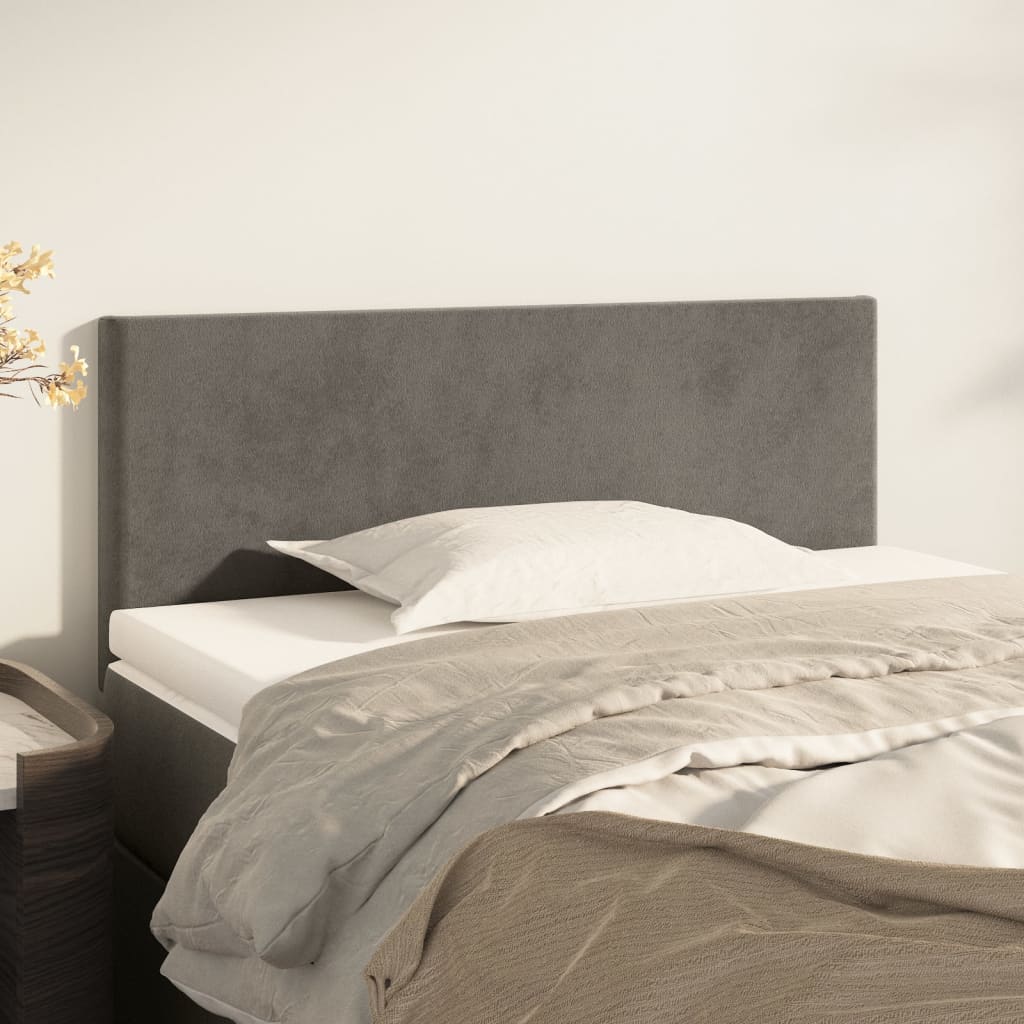 vidaXL Headboard Dark Grey 90x5x78/88 cm Velvet