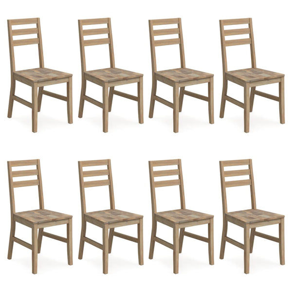 vidaXL Dining Chairs 8 pcs. Solid Acacia Wood