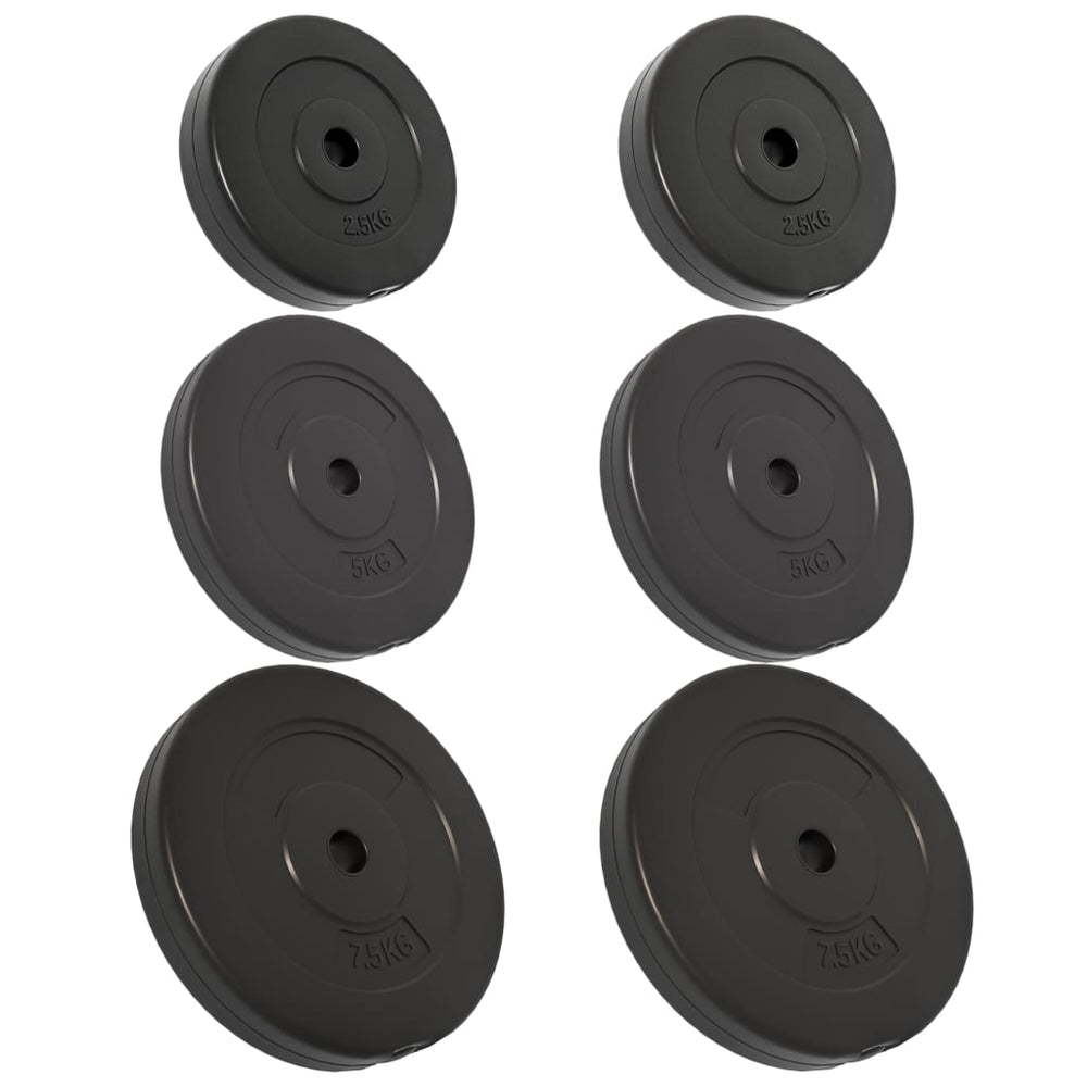 30 kg Zement Hantelscheiben Set - 6 Stück