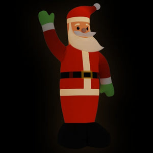 vidaXL Inflatable Santa Claus with LEDs 370 cm