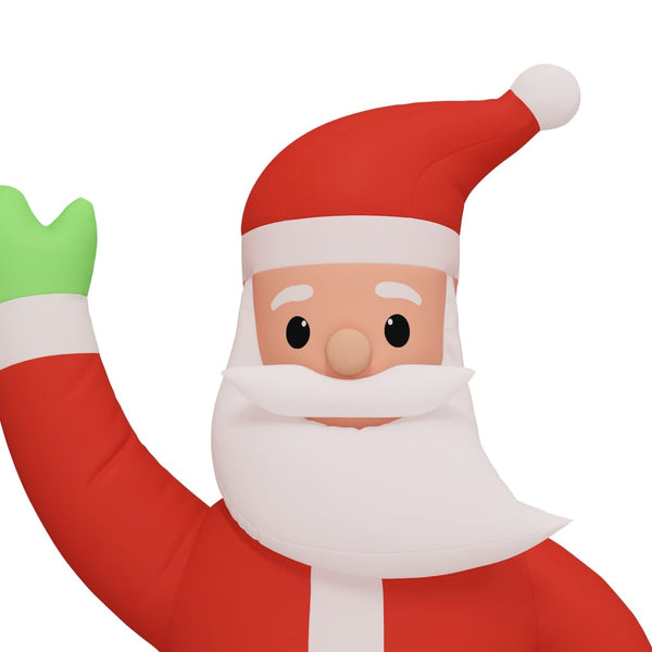 vidaXL Inflatable Santa Claus with LEDs 370 cm