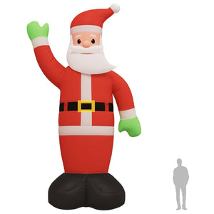 vidaXL Inflatable Santa Claus with LEDs 820 cm
